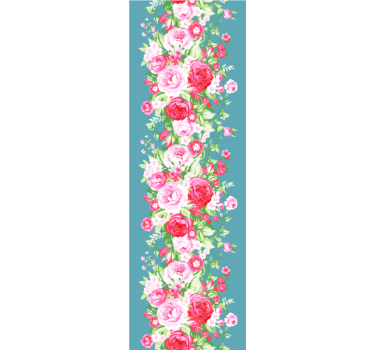 Papel de parede para quarto padrão turquesa shabby chic - TenStickers