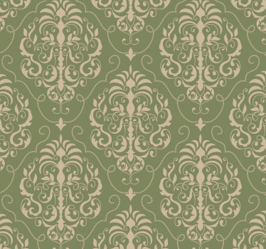 papel de parede ornamental detalhe de padrão barroco - TenStickers