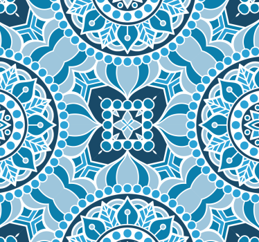 Papel de parede para casa de banho mandala - TenStickers