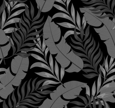 Folhas da selva do papel de parede da floresta - TenStickers