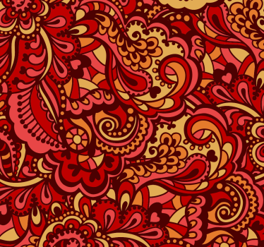 Papel de parede para sala de estar Formas ornamentais - TenStickers