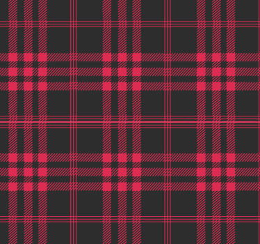Papel de Parede riscas Padrão tartan de natal - TenStickers
