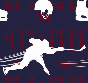 papel de parede juvenil Jogador de hockey - TenStickers