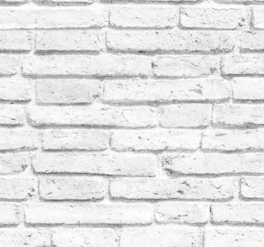 papel parede tijolo Tijolo texturizado branco - TenStickers