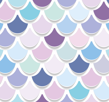 papel parede outras texturas Escala de sereia - TenStickers