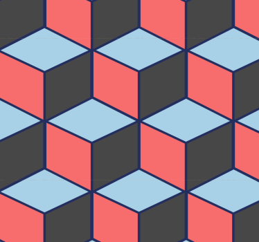 papéis de parede animados Quadrados geométricos 3d - TenStickers