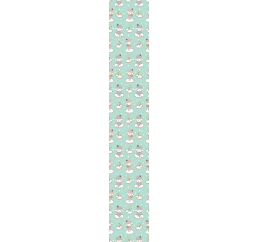 Papel de parede infantil com ovelhas - TenStickers