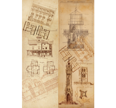 Papel de parede vintage Edifício antigo - TenStickers