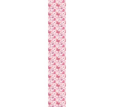 papel parede borboletas Fundo rosa - TenStickers