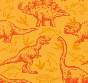 Papel de parede dinossauros desenho de dinossauro - TenStickers