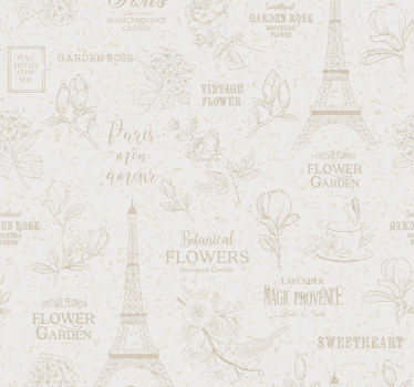 papel parede outros vintage Estilo paris - TenStickers