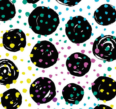 papel parede moderno Pontos estilosos - TenStickers