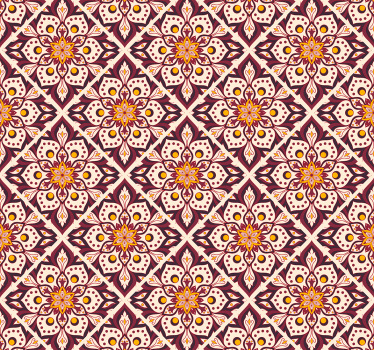 papel de parede floral medley de flores intrincado - TenStickers