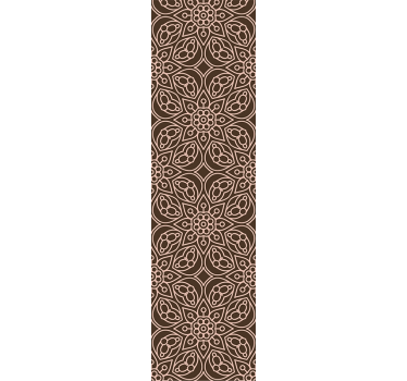 papel de parede floral padrão de simetria floral - TenStickers
