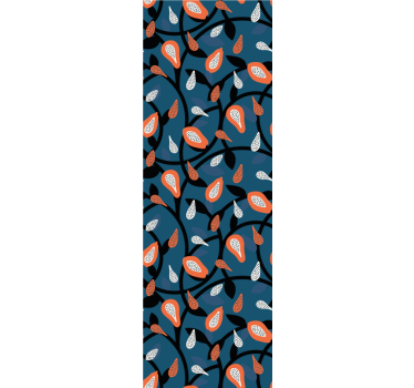 papel parede moderno Mamão e plantas - TenStickers