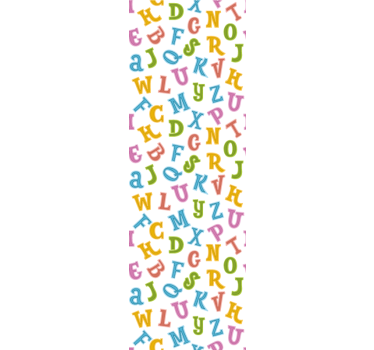 papel de parede letras Alfabeto para crianças - TenStickers