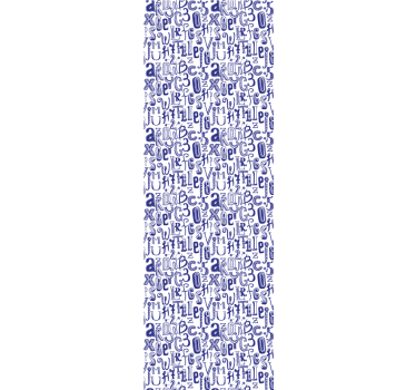 papel de parede letras Palavras e números - TenStickers