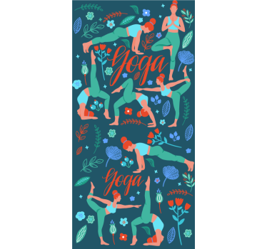 papel de parede juvenil Mulher fazendo ioga - TenStickers