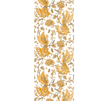 papel de parede floral motivo botânico floral - TenStickers