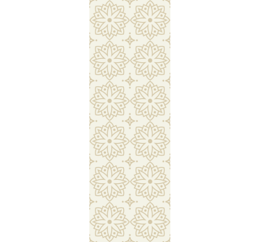 papel parede outros vintage Padrão de mandala de creme - TenStickers