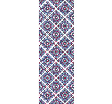 papel de parede floral elegância floral geométrica - TenStickers