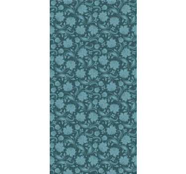 papel de parede floral padrão de floreio ornamentado - TenStickers