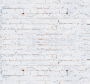 papel parede tijolo Padrão de tijolo branco com tinta gasta - TenStickers