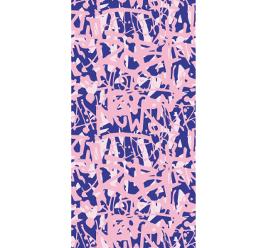 papel parede artistíco Padrão de grafite rosa e roxo - TenStickers