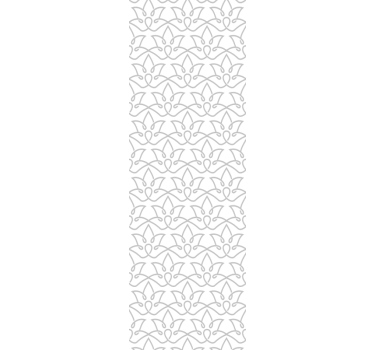 papel parede moderno Padrão cinza floral moderno - TenStickers