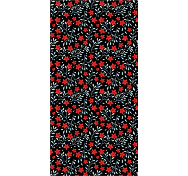papel de parede floral tapeçaria floral - TenStickers