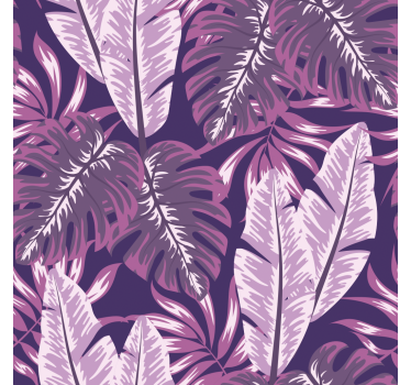 papel de parede flores Maranta roxa - TenStickers