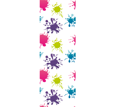 papel parede artistíco Respingo multicolor - TenStickers