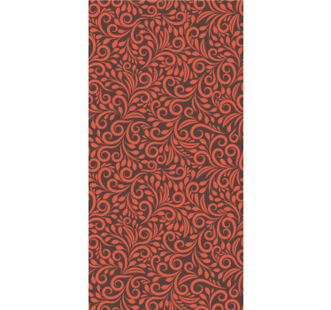 papel de parede floral redemoinhos ornamentados - TenStickers
