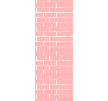 papel parede tijolo Tijolo rosa - TenStickers
