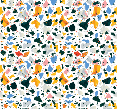 papel parede pedra Terrazo colorido - TenStickers
