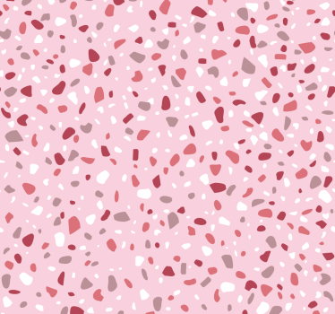 papel parede pedra Tons rosa terrazo - TenStickers