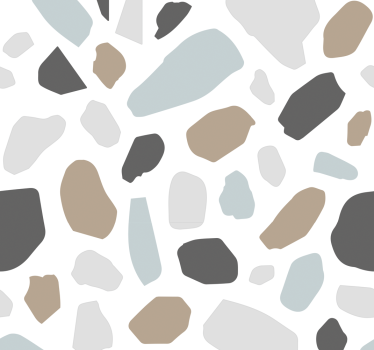 papel de parede pedra terrazo cinza - TenStickers