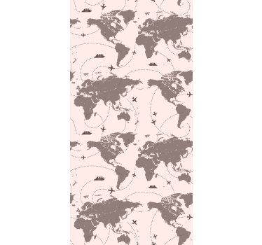 Papel de parede juvenil Mapas vintages - TenStickers