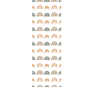 papel de parede criança Padrão de arco-íris de outono desenhado à - TenStickers