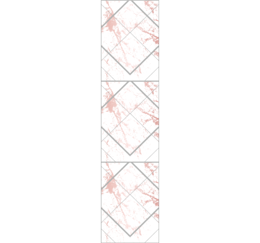 papel parede mármore Contorno de mármore rosa e cinza - TenStickers