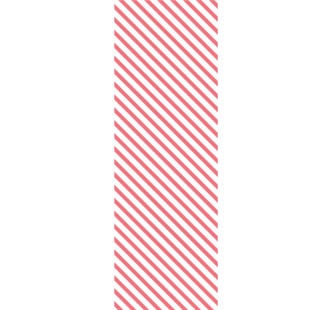Papel de Parede riscas Padrão vertical branco e rosa - TenStickers