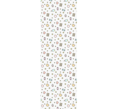 Papel parede moderno Lanches de bebês fofos - TenStickers