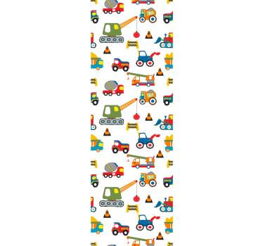 Papel parede moderno produtofofo escavadores no trabalho - TenStickers