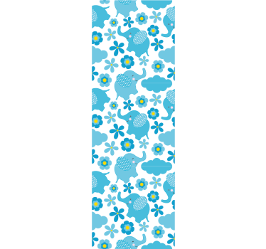 Papel de parede infantil bebês elefantes - TenStickers