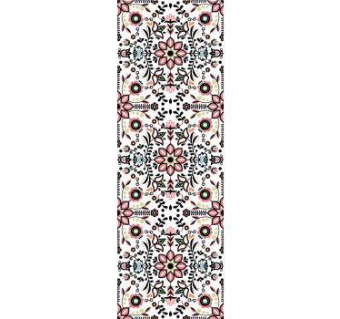 papel de parede floral motivo ornamental - TenStickers