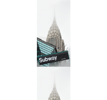Papel de parede cidades e países entrada do metrô urbano - TenStickers