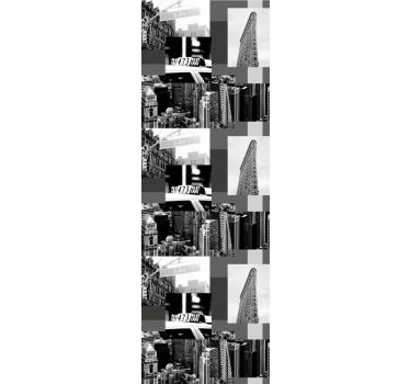 Papel de parede cidades e países padrão de colagem urbana - TenStickers