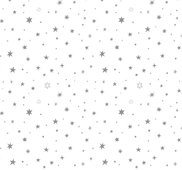 Papel de parede juvenil com estrelas brancas - TenStickers