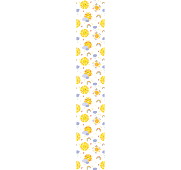 papel de parede quarto de bebé sol alegre - TenStickers