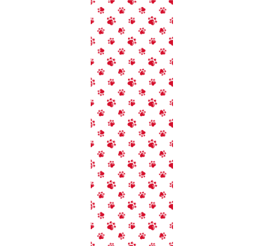 papel de parede criança Formato de coração patas de gato - TenStickers